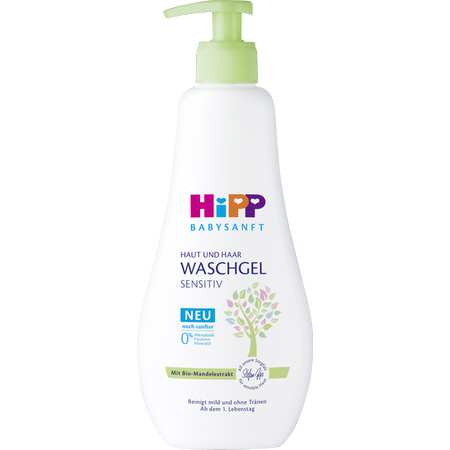  HiPP Babysanft Waschgel für Haut & Haar Sensitiv żel do mycia włosów i ciała