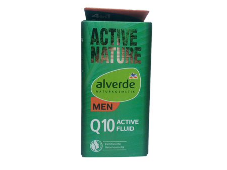 alverde Naturkosmetik Active Nature Q10 Active-Fluid aktywny fluid do twarzy konezym  Q10 dla mężczyzn